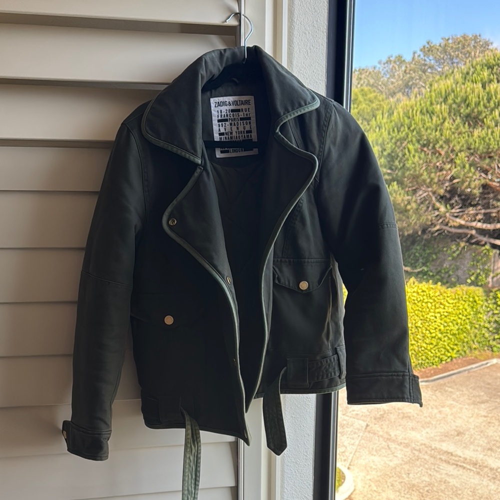 Zadig & Voltaire Olive Belted Jacket!💚